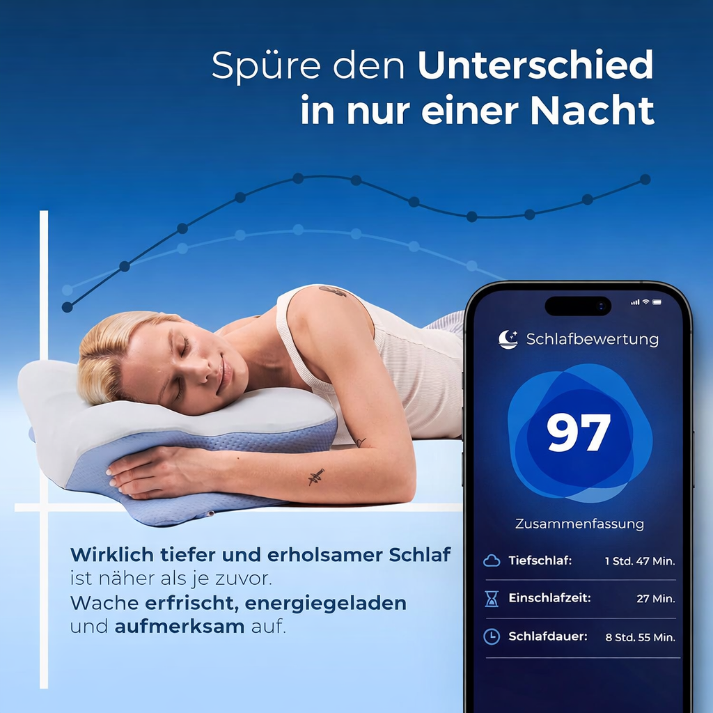 Hoffmarkt Sleepify™ ergonomisches Kopfkissen