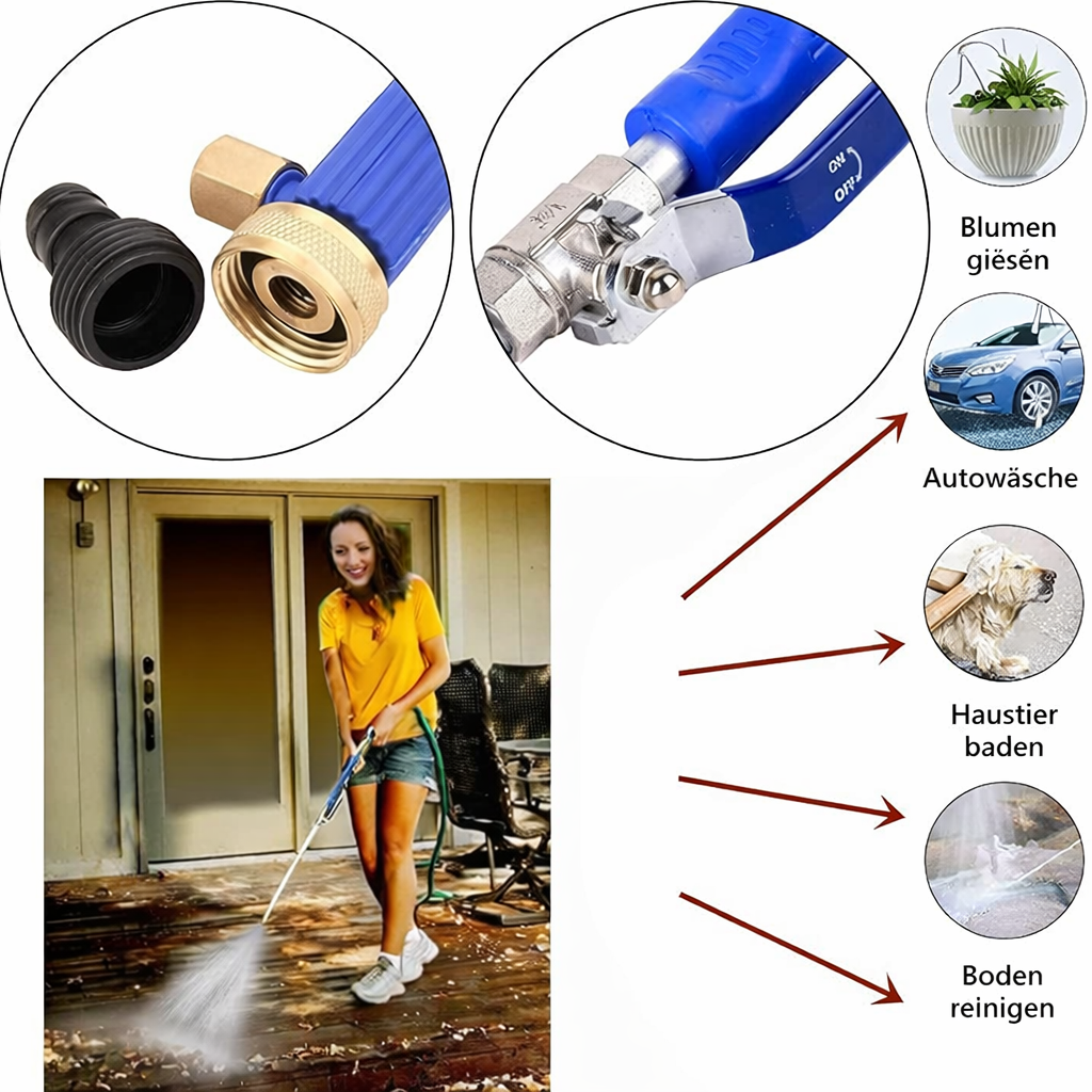 Hoffmarkt JetNex™ Hochdruck-Wasserspritze