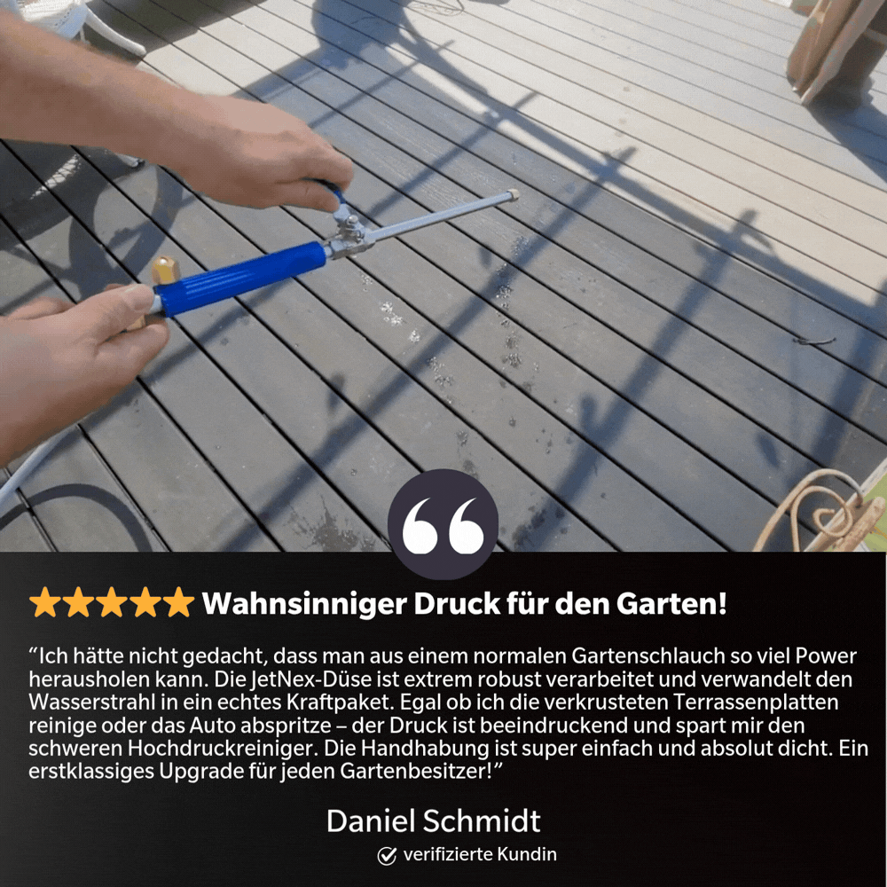 Hoffmarkt JetNex™ Turbohochdruckreiniger für jeden Gartenschlauch