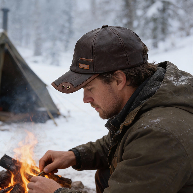 Hoffmarkt Warmhide™ - Leder Winterkappe