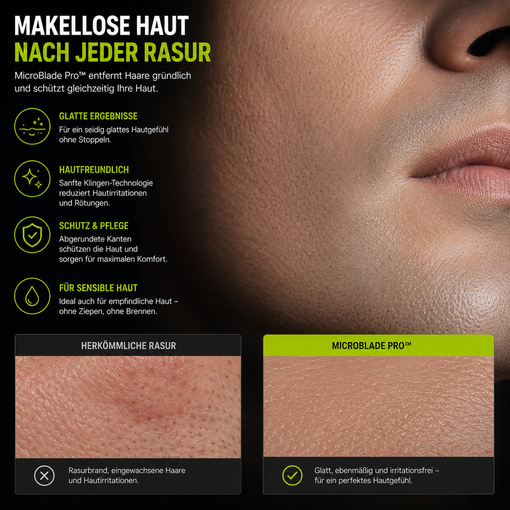 MicroBlade Pro™ - Die neue Generation der Rasur