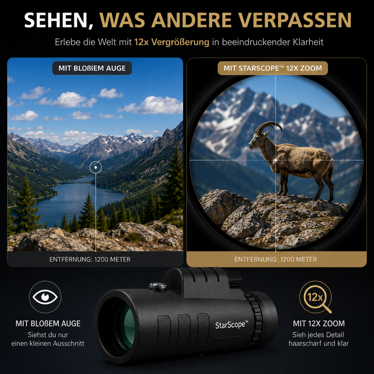 StarScope™ - KI unterstütztes Monokular